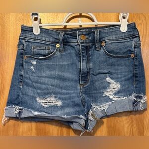 Universal Thread Distressed Denim Jean Shorts - Blue